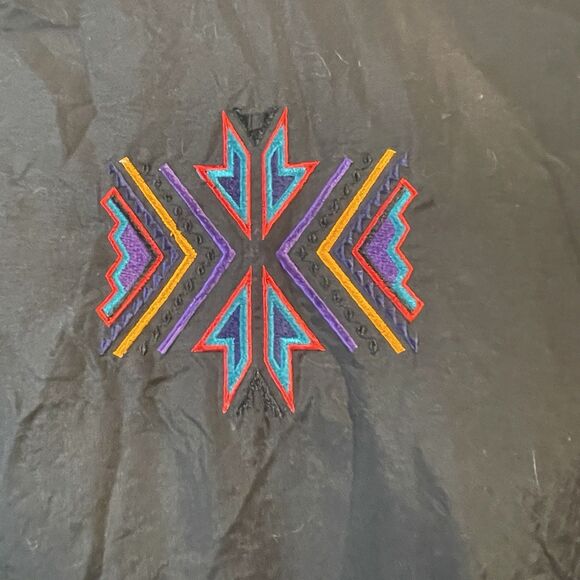 VTG Ski Suit One Piece Snowsuit 80s 90s EDELWEISS Snow Bib Womens 14 Aztec Clean - Picture 12 of 16